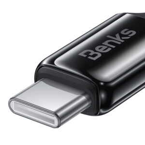 Benks Cable D49 braided - Type C to Type C - PD 60W 3A 1,2 metres juodos spalvos - Image 4