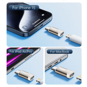 Rock Adapter L12 - Type C (female) to Lightning (male) - PD 30W titanium - Image 7