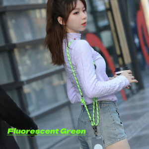 Rock Universal phone lanyard Glow in the Dark long, neck strap green - Image 4