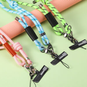 Rock Universal phone lanyard Glow in the Dark long, neck strap blue - Image 6