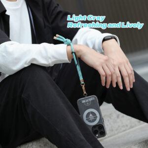 Rock Universal phone lanyard Glow in the Dark long, neck strap blue - Image 8
