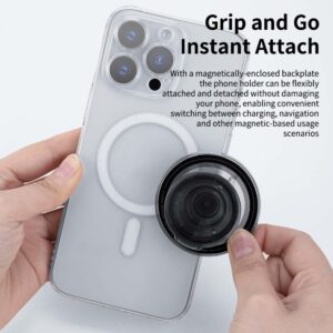 Rock PopSocket Boogie Pure Series magnetic juodos spalvos - Image 9