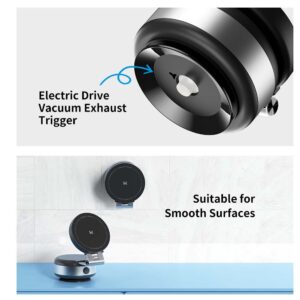 Rock Car holder Q16 electric vacuum magnetic juodos spalvos - Image 3