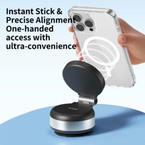 Rock Car holder Q16 electric vacuum magnetic juodos spalvos - Image 7