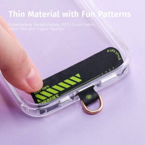 Rock Universal phone lanyard long, neck strap juodos spalvos - Image 6