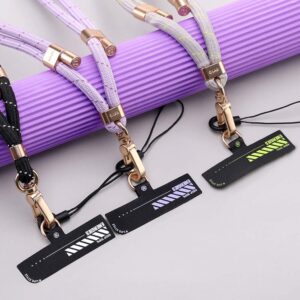 Rock Universal phone lanyard long, neck strap juodos spalvos - Image 9