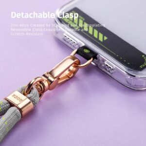 Rock Universal phone lanyard long, neck strap pilkos spalvos - Image 8