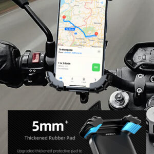 Rock Bike phone holder to mirror juodos spalvos - Image 4