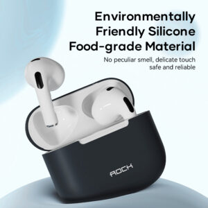 Rock Silicone case skirtas Airpods 3 juodos spalvos - Image 7