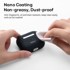 Rock Silicone case skirtas Airpods 3 juodos spalvos - Image 8