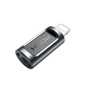 Rock Adapter - Lightning (male) to Type C (female) - juodos spalvos - Image 2