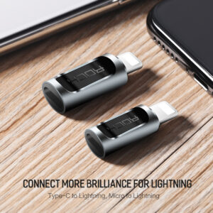 Rock Adapter - Lightning (male) to Type C (female) - juodos spalvos - Image 9