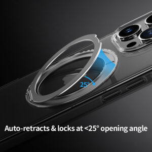 Rock Crystal Rotating Series Magnetic dėklas skirtas Apple iPhone 16 Pro Max skaidrus - Image 6