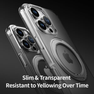 Rock Crystal Rotating Series Magnetic dėklas skirtas Apple iPhone 16 Pro skaidrus - Image 7