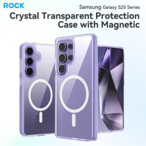 Rock Crystal skaidrus Series Magnetic dėklas skirtas Samsung Galaxy S25 skaidrus - Image 2