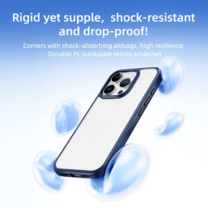 Rock Guard Series dėklas skirtas Apple iPhone 16 Pro skaidrus-pilkos spalvos - Image 6