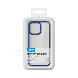 Rock Guard Series Magnetic dėklas skirtas Apple iPhone 15 skaidrus-juodos spalvos - Image 9