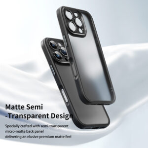 Rock Guard Touch Matte Series dėklas skirtas Apple iPhone 16 Pro pilkos spalvos - Image 5