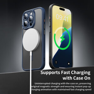 Rock Guard Touch Matte Series Magnetic dėklas skirtas Apple iPhone 16 Pro Max pilkos spalvos - Image 4