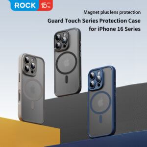 Rock Guard Touch Matte Series Magnetic dėklas skirtas Apple iPhone 16 Pro Max pilkos spalvos - Image 5