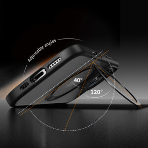 Rock Crystal Rotating Touch Series Magnetic dėklas skirtas Apple iPhone 16 Pro juodos spalvos - Image 5