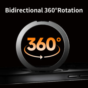 Rock Crystal Rotating Touch Series Magnetic dėklas skirtas Apple iPhone 16 Pro juodos spalvos - Image 6