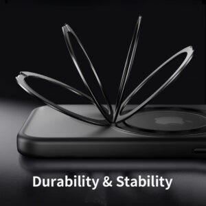 Rock Crystal Rotating Touch Series Magnetic dėklas skirtas Apple iPhone 16 Pro Max juodos spalvos - Image 4