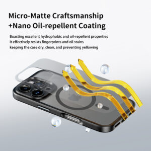 Rock Guard Touch Matte Series Magnetic dėklas skirtas Apple iPhone 16 Pro Max aukso spalvos - Image 7