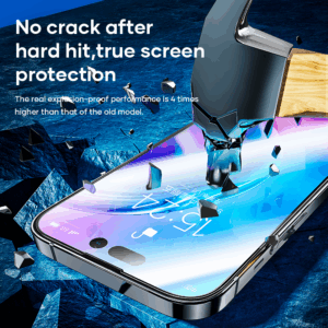 Rock Tempered glass HD Full-coverage Anti-static for Iphone 16 Pro - Image 4