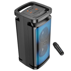 Borofone Portable Bluetooth Speaker BP25 Vida with microphone juodos spalvos - Image 2