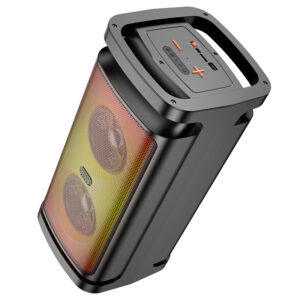 Borofone Portable Bluetooth Speaker BP25 Vida with microphone juodos spalvos - Image 4