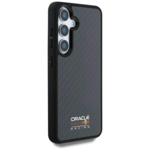 Original dėklas RED BULL Real Carbon Fiber Shiny Logo MagSafe skirtas Samsung Galaxy S25 juodos spalvos - Image 4