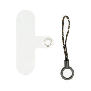Phone lanyard GSN-1 long silicone juodos spalvos - Image 2