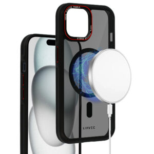 Liavec Hybrid Smoke Magsafe dėklas skirtas Apple iPhone 15 - Image 8