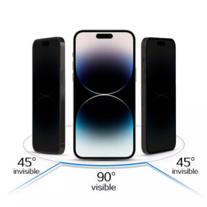 Tempered glass Tel Protect 10X Privacy Titanium for Iphone 14 Pro (envelope) - Image 5