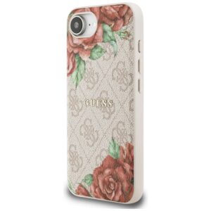 Original dėklas GUESS 4G Flowers Print MagSafe skirtas Apple iPhone 17e/16e pink - Image 2