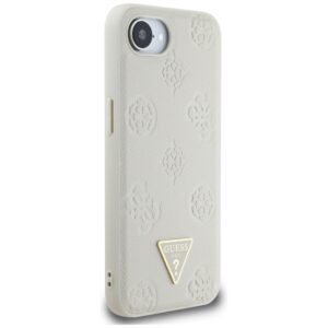 Original dėklas GUESS Grained Hot Stamp Peony Triangle Logo MagSafe skirtas Apple iPhone 17e/16e beige - Image 4
