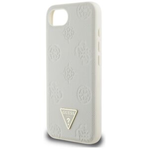 Original dėklas GUESS Grained Hot Stamp Peony Triangle Logo MagSafe skirtas Apple iPhone 17e/16e beige - Image 6