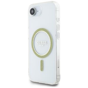 Original dėklas GUESS IML Glitter Circle MagSafe skirtas Apple iPhone 17e/16e skaidrus - Image 2