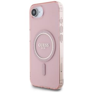 Original dėklas GUESS IML Glitter Circle MagSafe skirtas Apple iPhone 17e/16e pink - Image 2