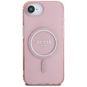 Original dėklas GUESS IML Glitter Circle MagSafe skirtas Apple iPhone 17e/16e pink - Image 3