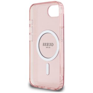 Original dėklas GUESS IML Glitter Circle MagSafe skirtas Apple iPhone 17e/16e pink - Image 7