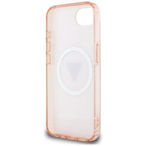 Original dėklas GUESS IML Metal Glitter 4G Circle Triangle MagSafe skirtas Apple iPhone 17e/16e pink - Image 7