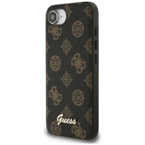 Original dėklas GUESS Peony Script Logo MagSafe skirtas Apple iPhone 17e/16e juodos spalvos - Image 2