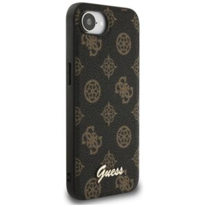 Original dėklas GUESS Peony Script Logo MagSafe skirtas Apple iPhone 17e/16e juodos spalvos - Image 4