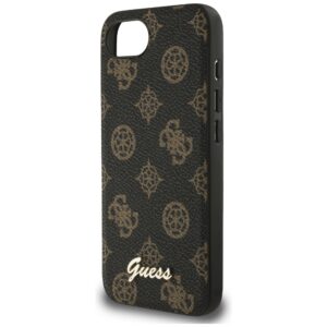 Original dėklas GUESS Peony Script Logo MagSafe skirtas Apple iPhone 17e/16e juodos spalvos - Image 6