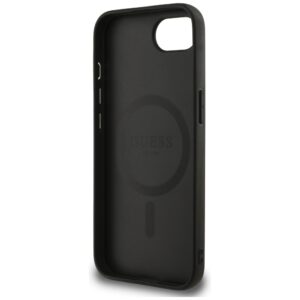 Original dėklas GUESS Peony Script Logo MagSafe skirtas Apple iPhone 17e/16e juodos spalvos - Image 7