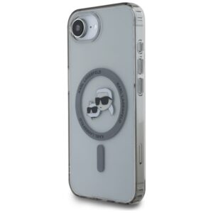 Original Pouch KARL LAGERFELD IML Metal Karl & Choupette Heads MagSafe skirtas Apple iPhone 17e/16e juodos spalvos - Image 2