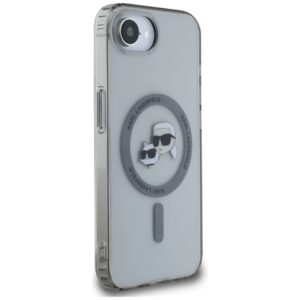 Original Pouch KARL LAGERFELD IML Metal Karl & Choupette Heads MagSafe skirtas Apple iPhone 17e/16e juodos spalvos - Image 4