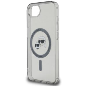 Original Pouch KARL LAGERFELD IML Metal Karl & Choupette Heads MagSafe skirtas Apple iPhone 17e/16e juodos spalvos - Image 6